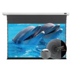 VIVIDSTORM ALR P Acoustically Transparent Slimline Motorised Drop Down Standard/Long Throw Projector Screen