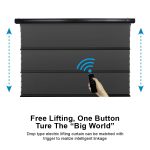 VIVIDSTORM ALR P Acoustically Transparent Slimline Motorised Drop Down Standard/Long Throw Projector Screen - Image 7
