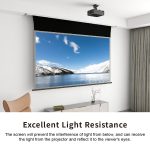VIVIDSTORM PRO PA Acoustically Transparent Slimline Motorised Drop Down Projector Screen for Ceiling Mounted UST Laser Projector - Image 8