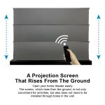 VIVIDSTORM S ALR Motorised Floor Rising Projector Screen for Standard Throw Projectors - 画像 (5)