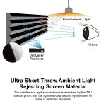 VIVIDSTORM S PRO P Motorised Rollable UST Laser Projector Screen with Acoustic Transparency - Image 5