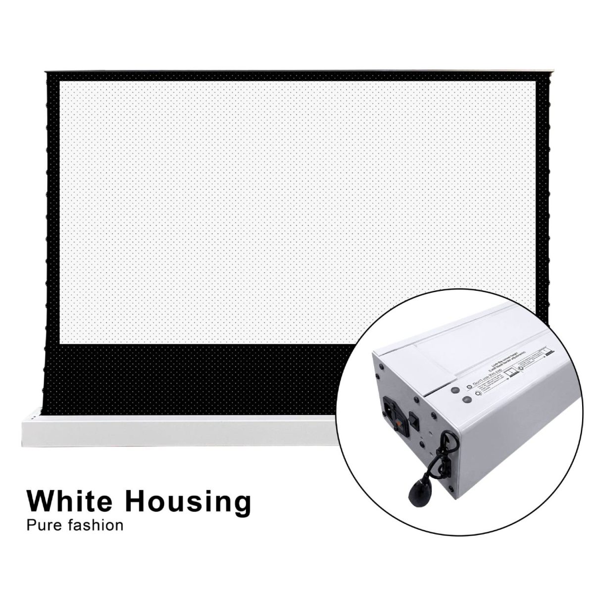 VIVIDSTORM S White Cinema P Acoustically Transparent Motorised Floor Rising Projector Screen - Image 12