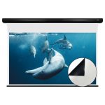 VIVIDSTORM Slimline Cinema White Motorised Drop Down Projector Screen - 画像 (11)