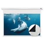 VIVIDSTORM Slimline Cinema White Motorised Drop Down Projector Screen - 画像 (2)