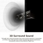VIVIDSTORM Slimline P Acoustically Transparent Cinema White Motorised Drop Down Projector Screen - Image 3