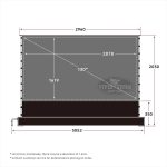 VIVIDSTORM 130" S Pro Plus Motorised Tension Floor Rising CLR/ALR Projector Screen - Image 3