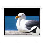 VIVIDSTORM Phantom Recessed In-Ceiling Cinema White Motorised Tension Projector Screen