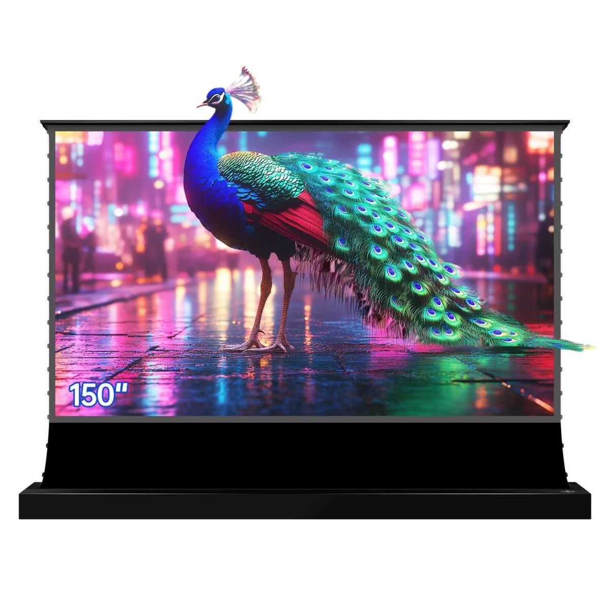 VIVIDSTORM S Lite Hyper Motorized Tension Floor Rising Lenticular ALR Projector Screen - Image 2