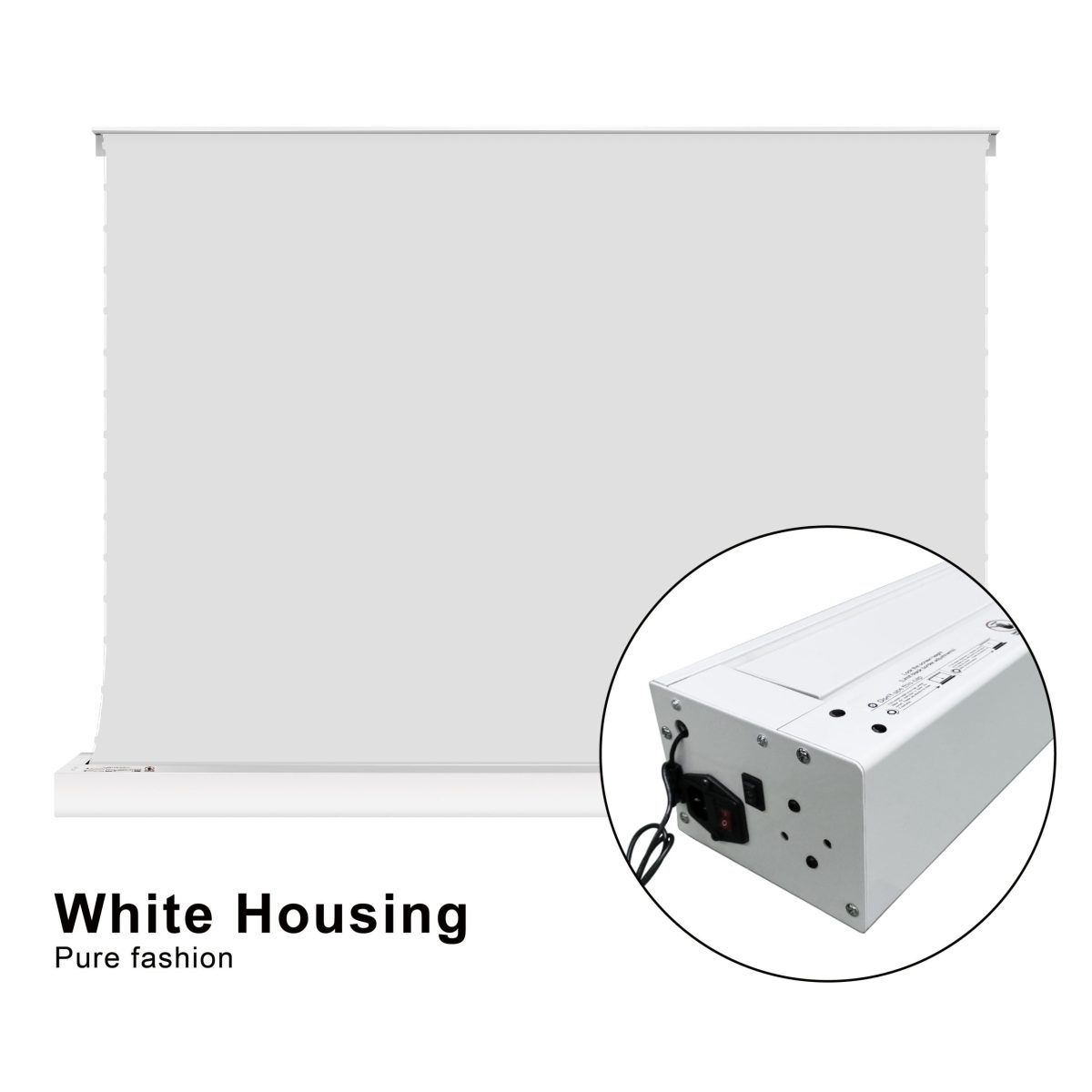 VIVIDSTORM S White Cinema Motorised Floor Rising Projector Screen - Image 16