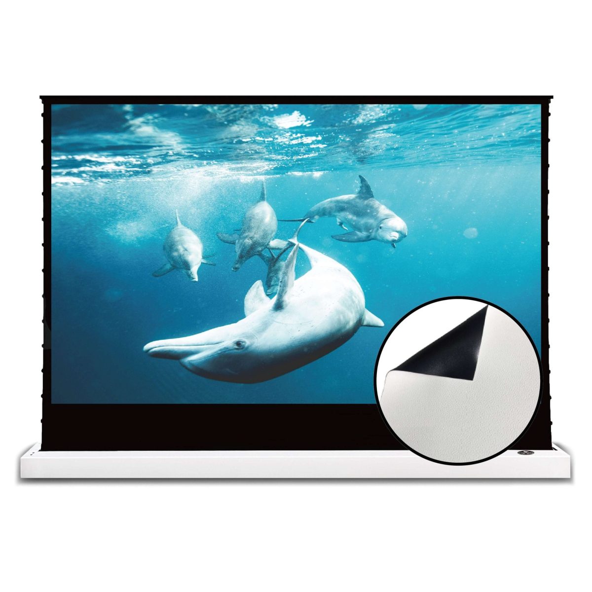 VIVIDSTORM S White Cinema Motorised Floor Rising Projector Screen - Image 18