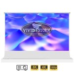 VIVIDSTORM S White Cinema Motorised Floor Rising Projector Screen - Image 3