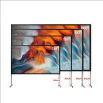 Valerion Outdoor Camping Portable Folding Matte White Screen - Image 2