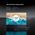 100''-130'' AWOL Vision Cinematic+ ALR Motorized Floor Rising Acoustic Screen - Image 4