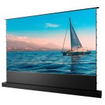 100''-130'' AWOL Vision Cinematic+ ALR Motorized Floor Rising Acoustic Screen - Image 8