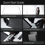 AWOL Vision CineContrast Fixed Frame Soft Gray Projector Screen - quick start installation guide