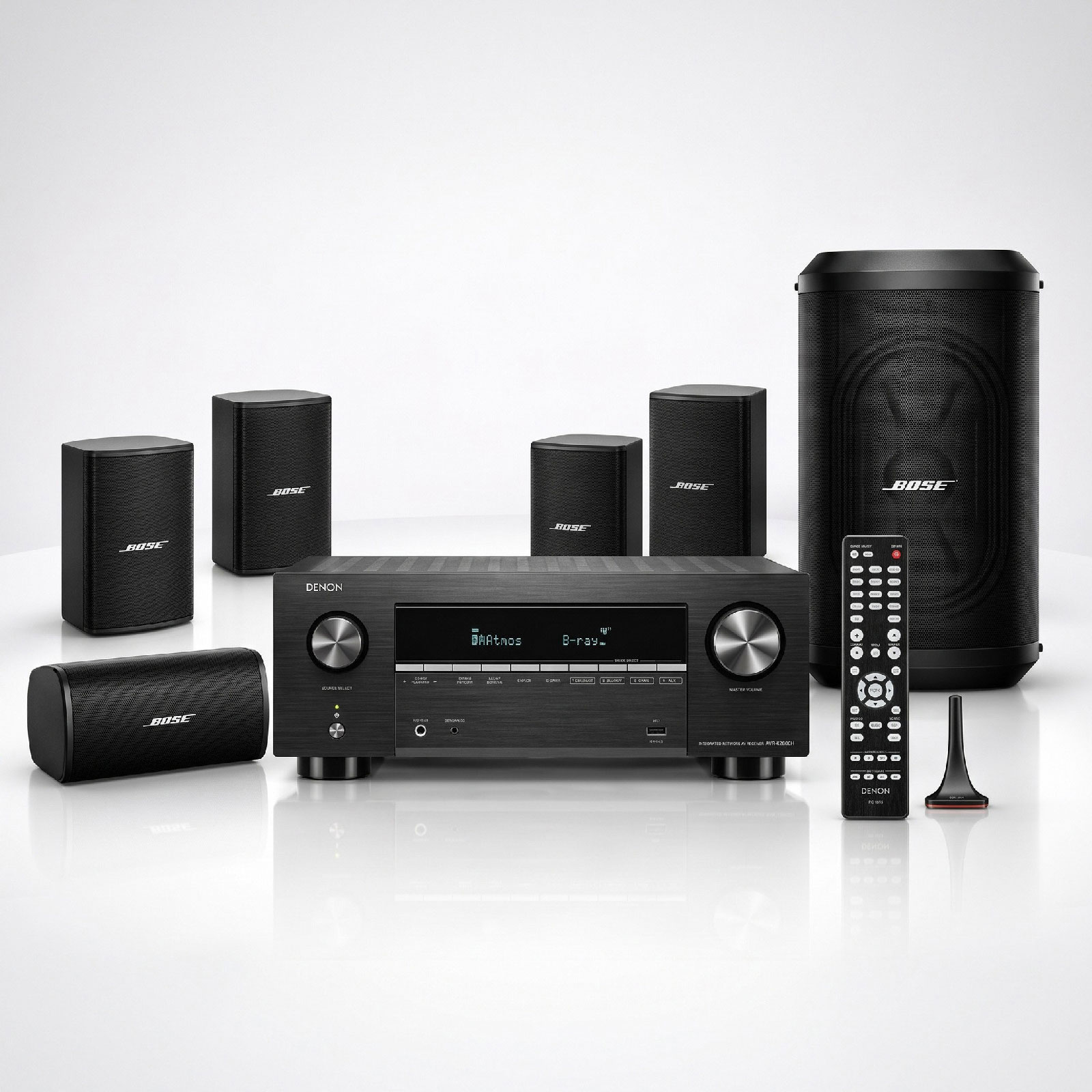 bose-professional-760-surround-sound-system-3m BOSE Professional 760 5.1/5.1.2 Theater Surround Sound System + Denon AVR-X2900H Dolby Atmos AV Receiver Package Deal - Image 1