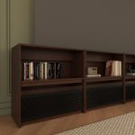 VIVIDSTORM Nexus Motorised Projector Screen Cabinet - shelving close up
