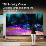 Hisense 136MX 136インチ MicroLEDディスプレイ - 136インチの「Infinity Vision」画面サイズ