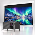BUNDLE XGIMI TITAN Noir Max 4K RGB Laser Projector with VIVIDSTORM Cinematic White Motorised Drop Down Projector Screen